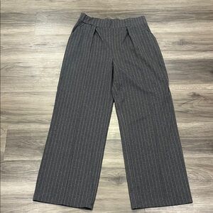 H&M Gray Pinstripe Boot Cut Pants